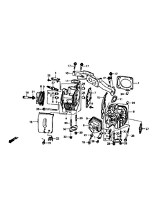 Gxv670 Cylinder Head Diagram and Parts List for M54-HN 53BB5ETW750-24-HP Cub Cadet Lawn Tractor